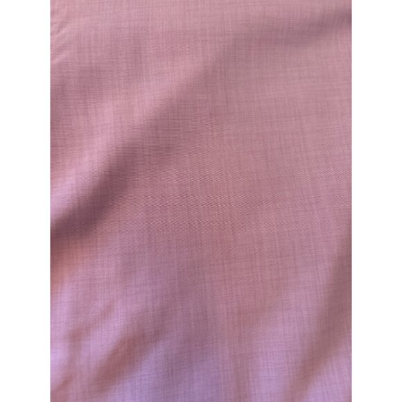 Leo Chevalier Dress Shirt Mens Pink Micro Polyester 16 1/2 (32/33) Long Sleeve - Picture 5 of 9